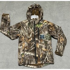 Realtree Scent-Factor Lightweight Camouflage Jacket Size L Youth